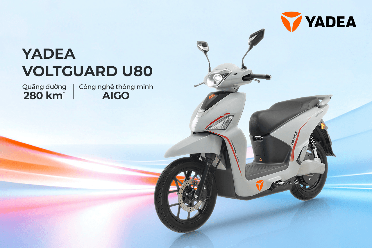 YADEA Voltguard U80 – Chuẩn mực mới cho xe điện thông minh hiệu suất cao