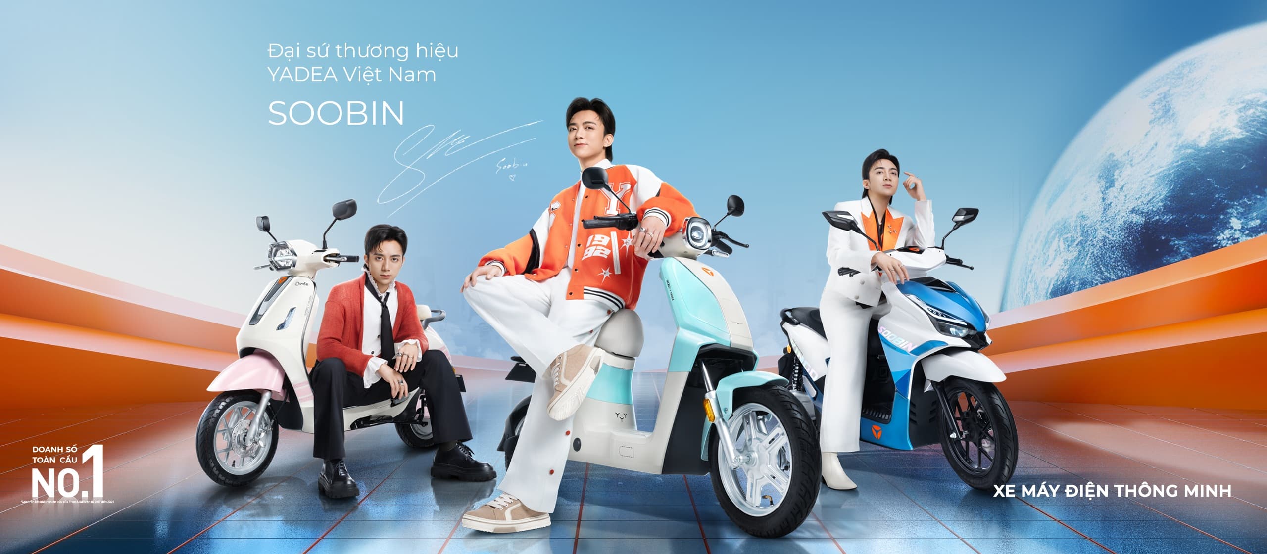 YADEA sẽ ra mắt Đại sứ thương hiệu SOOBIN cùng bộ ba sản phẩm Flagship 2025