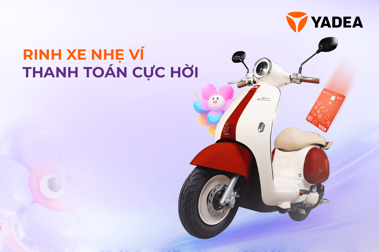 YADEA iCANDY: Xe đạp điện thời trang cho học sinh, đi 70km chỉ sau 1 lần sạc
